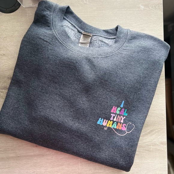 Pediatric Nurse Crewneck Sweatshirt - Made To Order - Picture 6 of 7